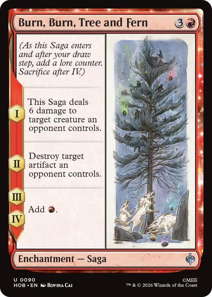 Burn, Burn, Tree and Fern - The Hobbit (HOB)