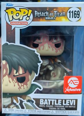 SJ6 Battle Levi Figura Funko Pop 1169 Attack on Titan Figura AE Exclusive