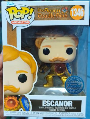 SJ6 Escanor Figura Funko Pop 1346 Seven Deadly Sins Figura Especial Edition
