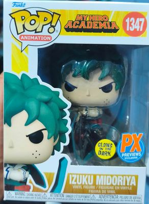 SJ6 Izuku Midoriya Figura Funko Pop 1347 My Hero Academia Figura Black Whip Glows PX
