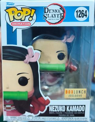 SJ6 Nezuko Figura Funko Pop 1264 Nezuko Kamado Demon Slayer Figura Box Lunch