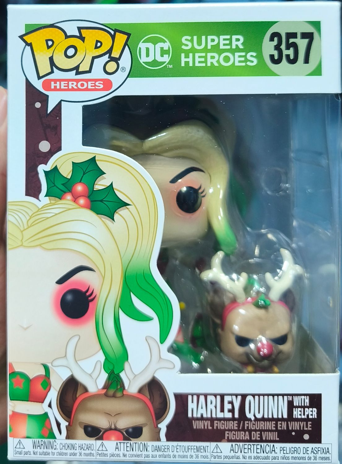 SJ6 Harley Quinn Figura Funko Pop 357 With Helper