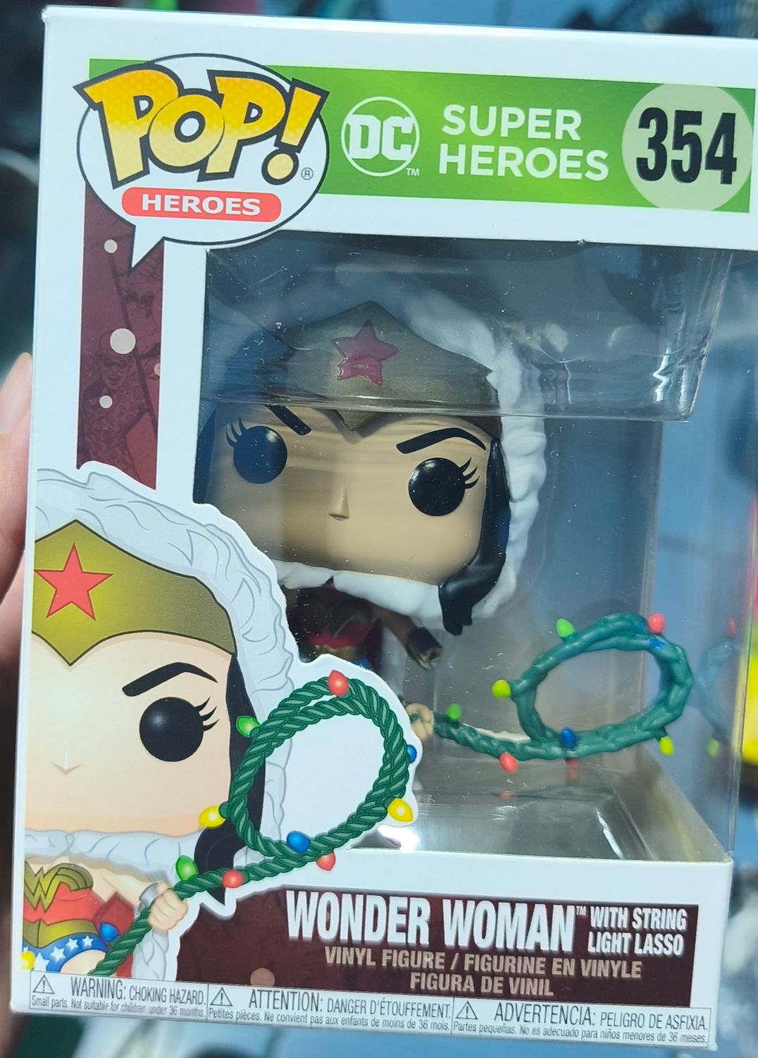 SJ6 Wonder Woman Figura Funko Pop 354 With String Light Lasso