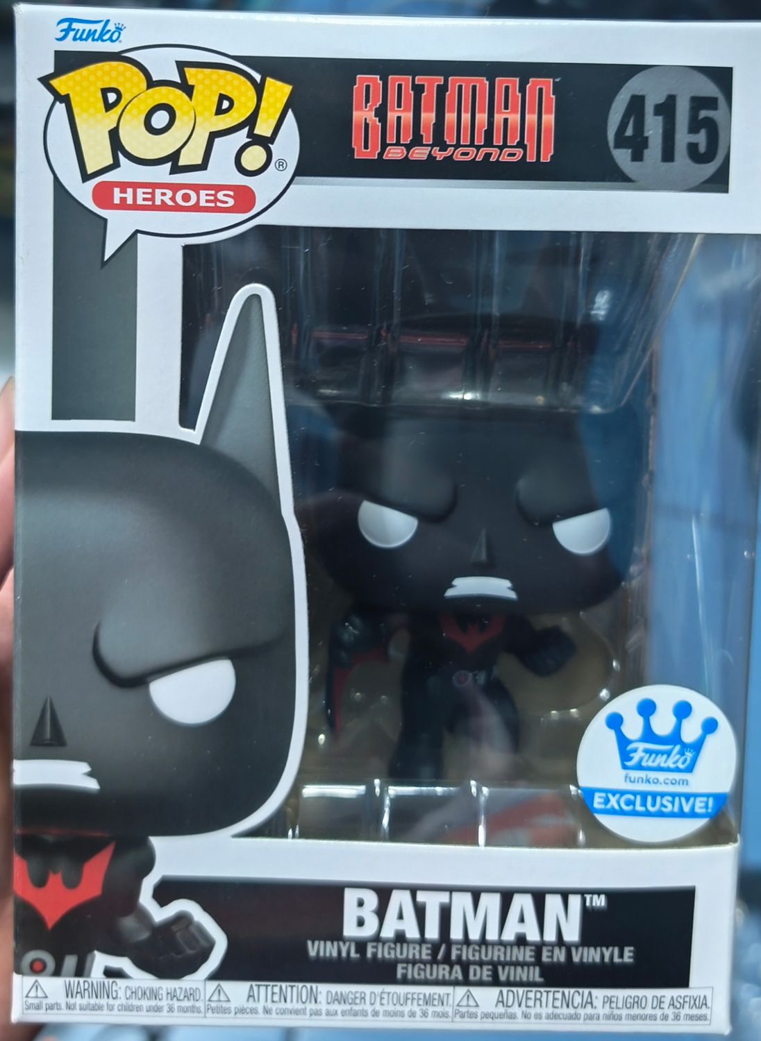 SJ6 Batman Figura Funko Pop 415 Batman Beyond Exclusive