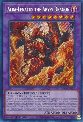 SJF Alba-Lenatus the Abyss Dragon - Dimension Force (DIFO) Secret Rare