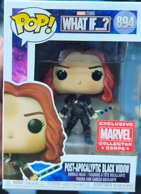 SJ6 Post-Apocalyptic Black Widow Figura Funko Pop 894 What if Collector Corps