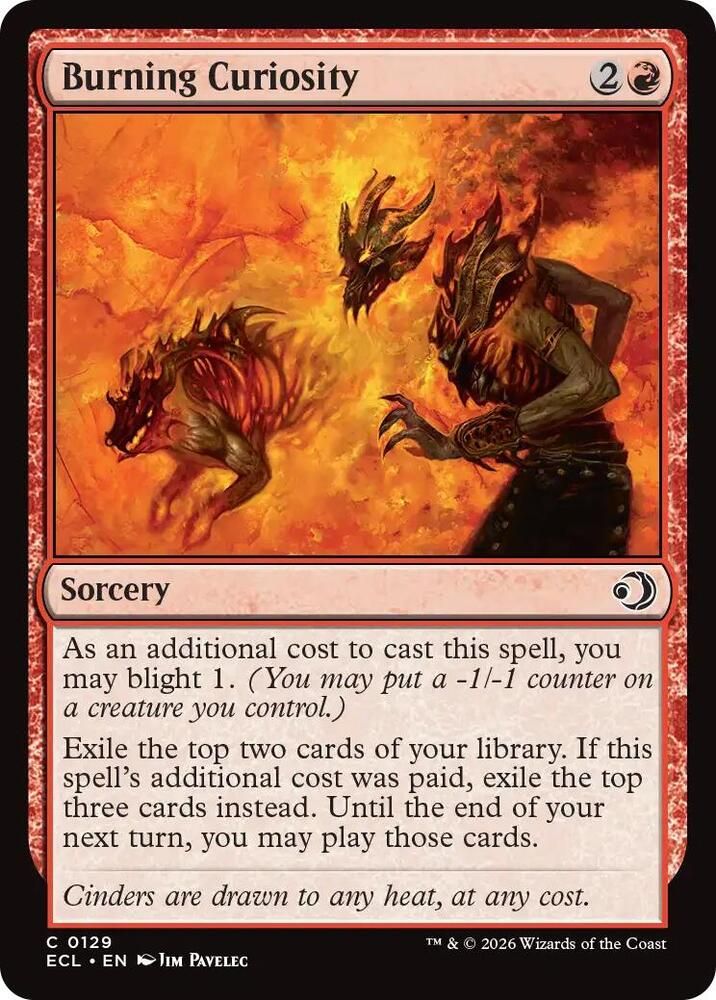 Burning Curiosity - Lorwyn Eclipsed (ECL) Lorwyn Eclipsed