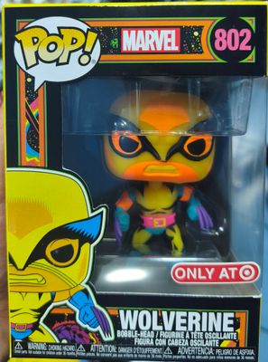 SJ4 Wolverine Figura Funko Pop 802 Target Exclusive Black Light