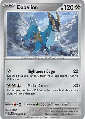 Cobalion - SV: Black Bolt (BLK) Holo Rare