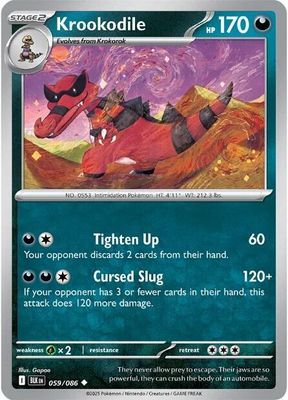 Krookodile - SV: Black Bolt (BLK) SV: Black Bolt