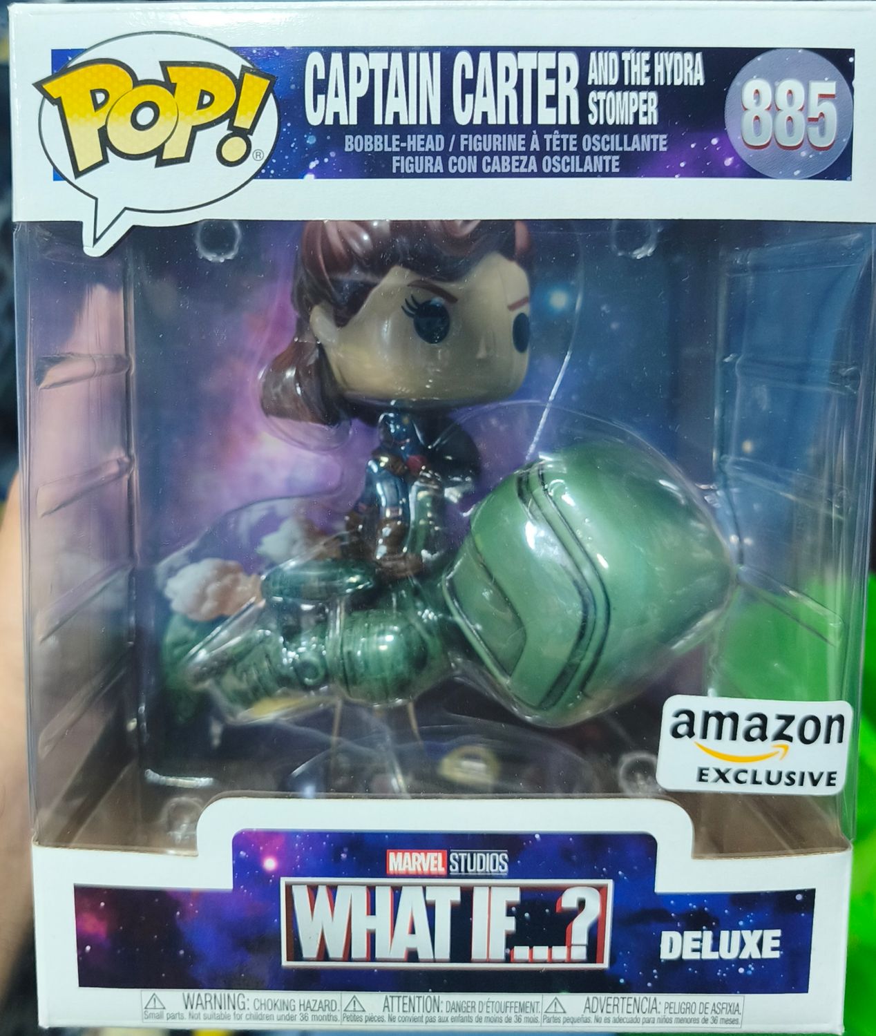 SJ4 Captain Carter Figura Funko Pop 885 What if Amazon Exclusive Hydra Stomper