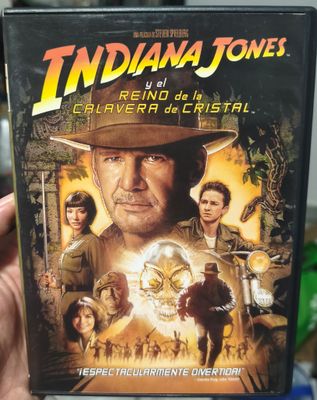SJ6 Indiana Jones y el Reino de la Calavera de Cristal DVD Usado Completo Español