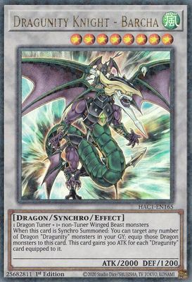 Dragunity Knight - Barcha (Duel Terminal) - Hidden Arsenal: Chapter 1 (HAC1) Secret Rare