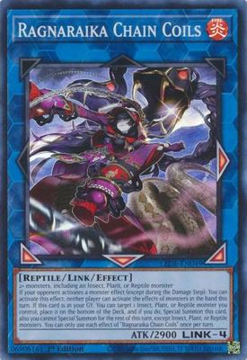 Ragnaraika Chain Coils - LEDE-EN049 - Super Rare 1st Edition Legacy of Destruction [LEDE] 1st Edition Singles