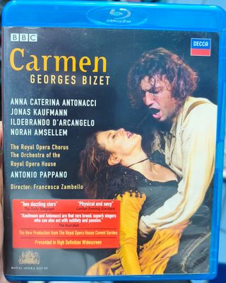 SJ1 Carmen Georges Bizet Blu Ray Original Usado Completo Ingles Español