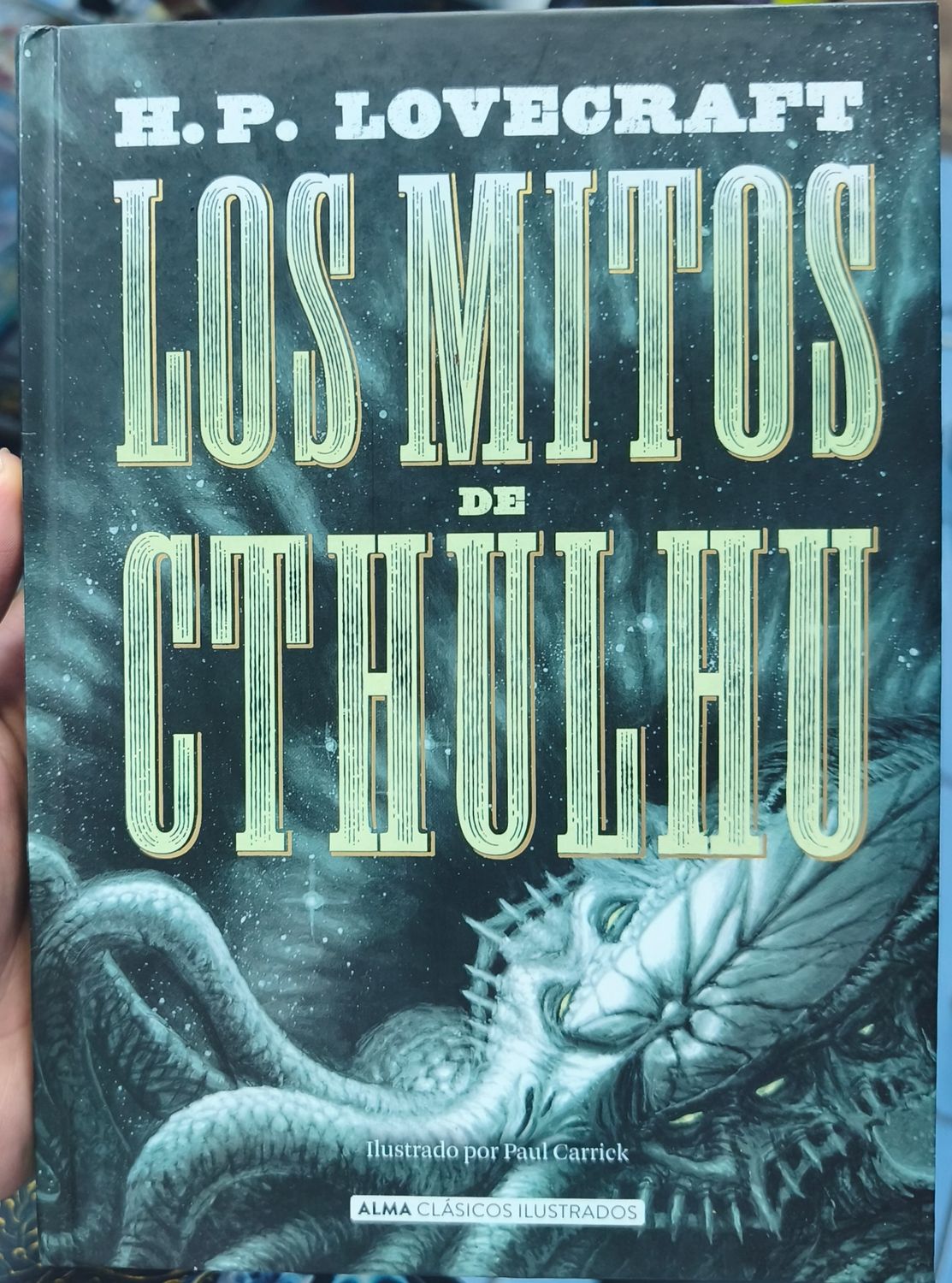SJ1 Los Mitos de Cthulhu Libro Español Tapa Dura HP Lovecraft