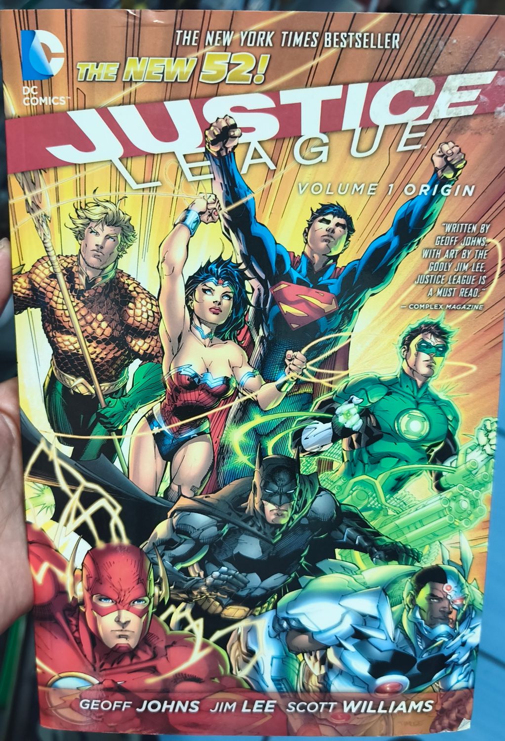 SJ1 Justice League Cómic Volumen 1 Origin Ingles TP