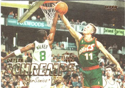Detlef Schrempf 1997-98 Fleer #92 Seattle SuperSonics