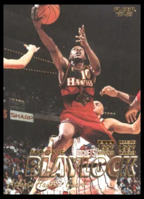 1997 Fleer #10 Mookie Blaylock Atlanta Hawks Basketball Card