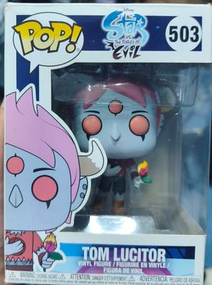 SJ1 Tom Lucitor Figura Funko Pop 503 Star vs The Forces of Evil Caja Danada