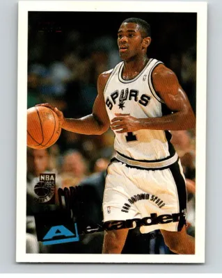 1995-96 Topps NBA #232 Cory Alexander RC Rookie San Antonio Spurs V70418
