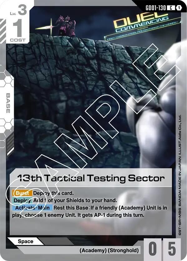13th Tactical Testing Sector - Newtype Rising (GD01) Newtype Rising