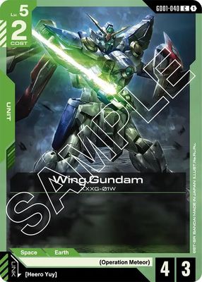 Wing Gundam (GD01-040) - Newtype Rising (GD01) Newtype Rising