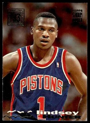 1993-94 Stadium Club 309 Lindsey Hunter Detroit Pistons RC Basketball Card