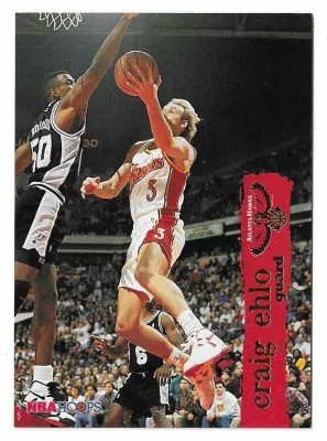 1995-96 NBA Hoops Basketball Craig Ehlo Card #3 Atlanta Hawks