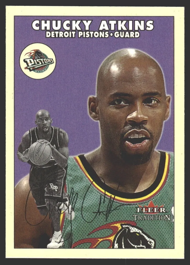 Chucky Atkins #181 2000-01 Fleer Tradition Glossy Detroit Pistons