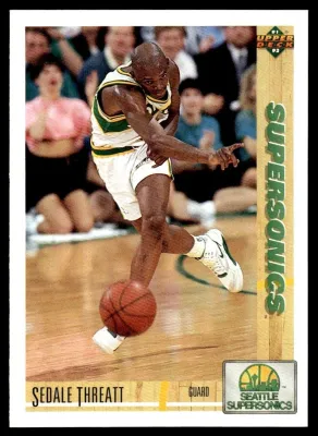 1991-92 Upper Deck Sedale Threatt Seattle SuperSonics #110