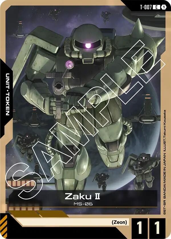 Zaku II (T-007) Token - Newtype Rising (GD01) Newtype Rising
