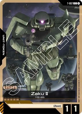 Zaku II (T-007) Token - Newtype Rising (GD01) Newtype Rising