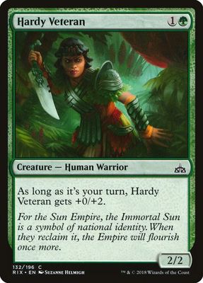 Hardy Veteran - Rivals of Ixalan (RIX)
