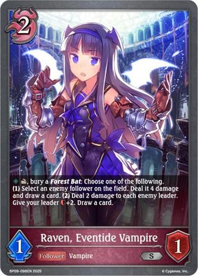 Raven, Eventide Vampire - BP09: Duet of Dawn and Dusk (BP09) BP09: Duet of Dawn and Dusk
