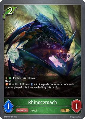Rhinoceroach - BP01: Advent of Genesis (BP01) BP01: Advent of Genesis FOIL
