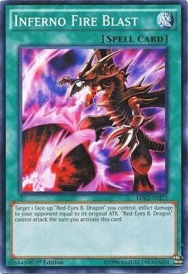 Inferno Fire Blast - LDK2-ENJ23 - Common 1st Edition Legendary Decks II - Joey *Espanol*