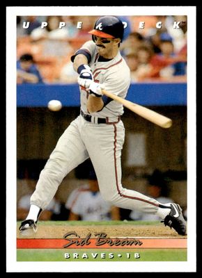 1993 Upper Deck #104 Sid Bream Atlanta Braves
