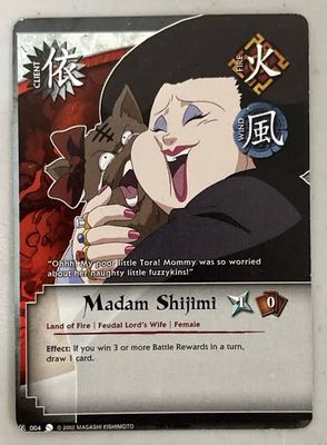 Madame Shijimi 004 Naruto Card Game