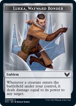 Emblem - Lukka, Wayward Bonder - Strixhaven: School of Mages (STX)