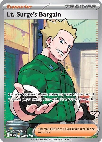 SJF Lt. Surge's Bargain - 170/132 - ME01: Mega Evolution (MEG)