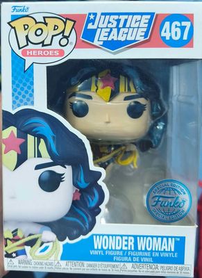 SH1 Wonder Woman Figura Funko Pop 467 Special Edition Justice League