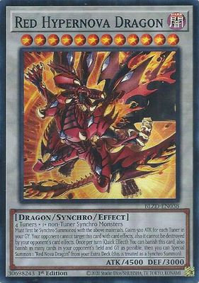SJF Red Hypernova Dragon - Blazing Dominion (BLZD) Super Rare