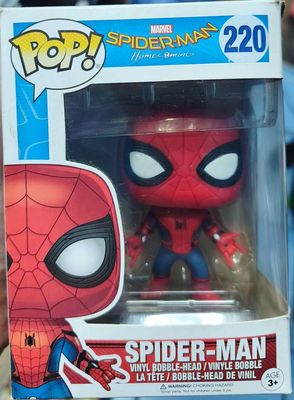 SJ1 Spider Man Figura Funko Pop 220 Caja Dañada