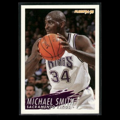 Michael Smith #364 1994-95 Fleer Sacramento Kings Basketball Card NBA