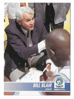 1994-95 NBA Hoops Bill Blair Coach Rookie Card #384 Minnesota Timberwolves RC