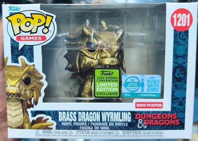 SH1 Brass Dragon Wyrmling Figura Funko Pop 1201 Dungeons And Dragons Figura Límited Edition