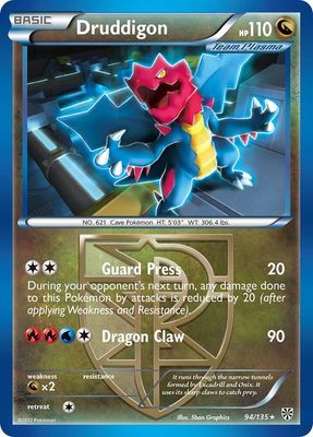 SH9 Druddigon (Team Plasma) - Plasma Storm (PLS) Holo Rare