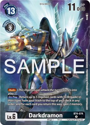 SH9 Darkdramon (Official Tournament Pack Vol.12) - Great Legend (BT-04) Foil