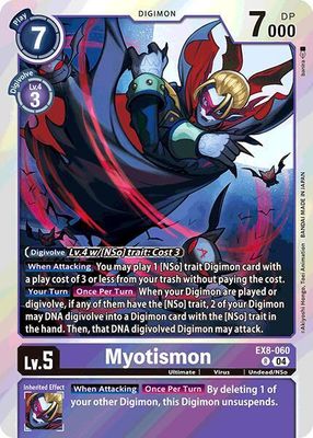 SH9 Myotismon - Chain of Liberation (EX-08) Foil